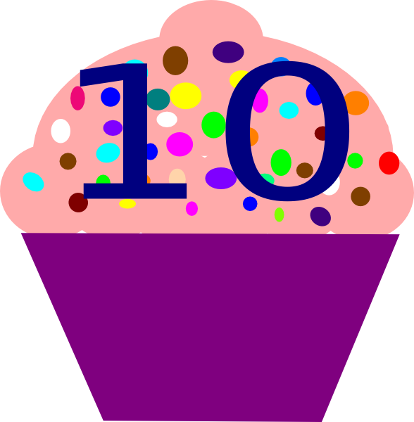 Cupcake 10 clip art - vector clip art online, royalty free ...