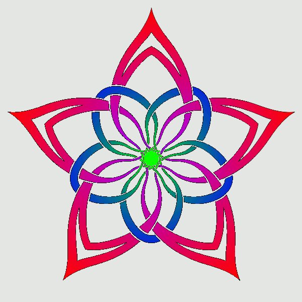 FlowerStar Tattoo Colored 2