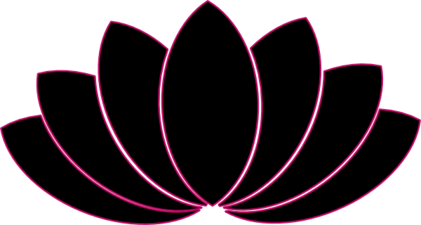 Black/fuschia Lotus Clipart Clip Art - vector clip ...