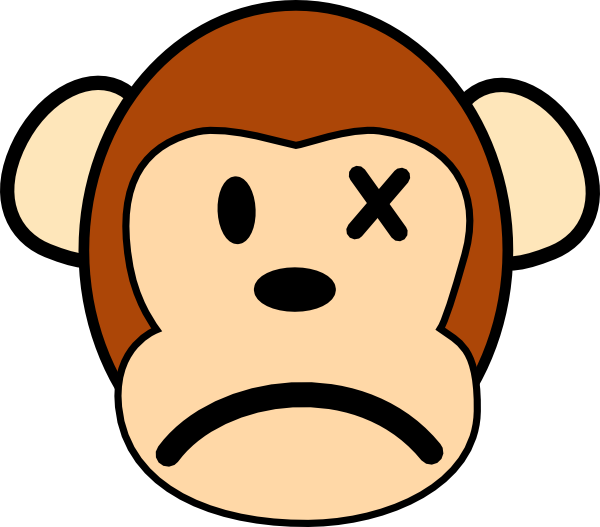 Angry Monkey clip art - vector clip art online, royalty free ...