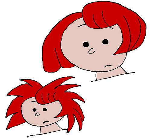 Cartoon heads and hairdos | So much to do, so little time