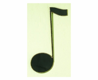 Eighth Note Musical Symbol Handmade Metal Sculpture