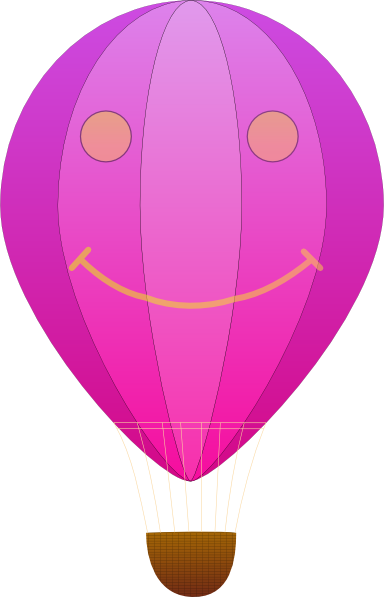 Happy Hot Air Balloon Cartoon Clip Art - vector clip ...
