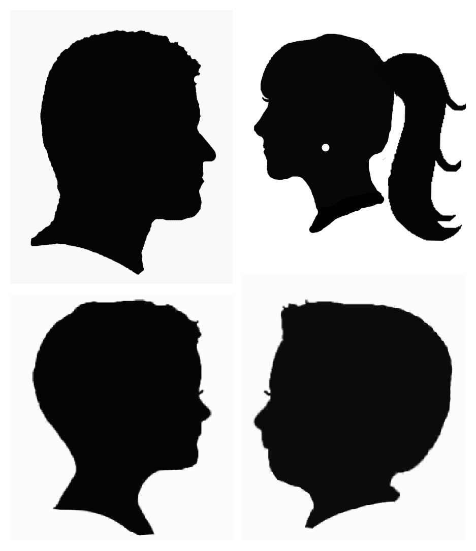 DIY Painted Family Silhouettes