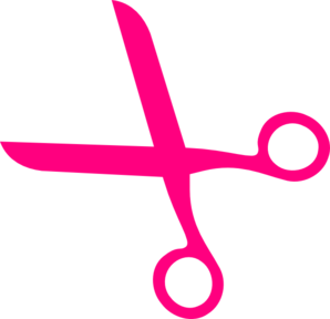 Pink Hair Scissors clip art - vector clip art online, royalty free ...