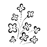 Simple flowers design, Design elements, download Royalty-free ...