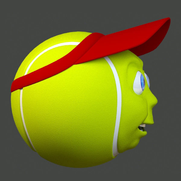 tennis ball 3d model