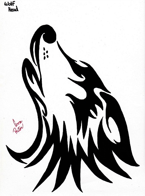 Wolf Head Drawing - AnnaR Â© 2013 - Mar 1, 2012 - ClipArt Best ...