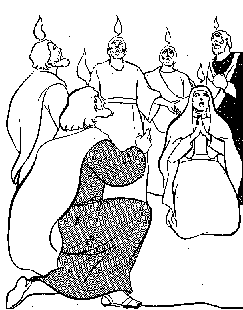 Holy Spirit / Pentecost Coloring Pages
