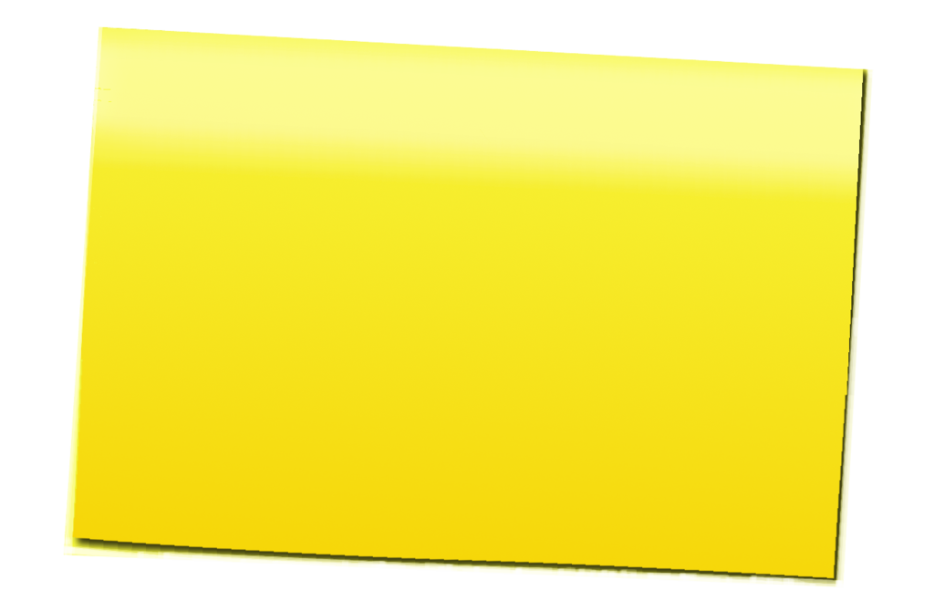 Yellow post-it sticker