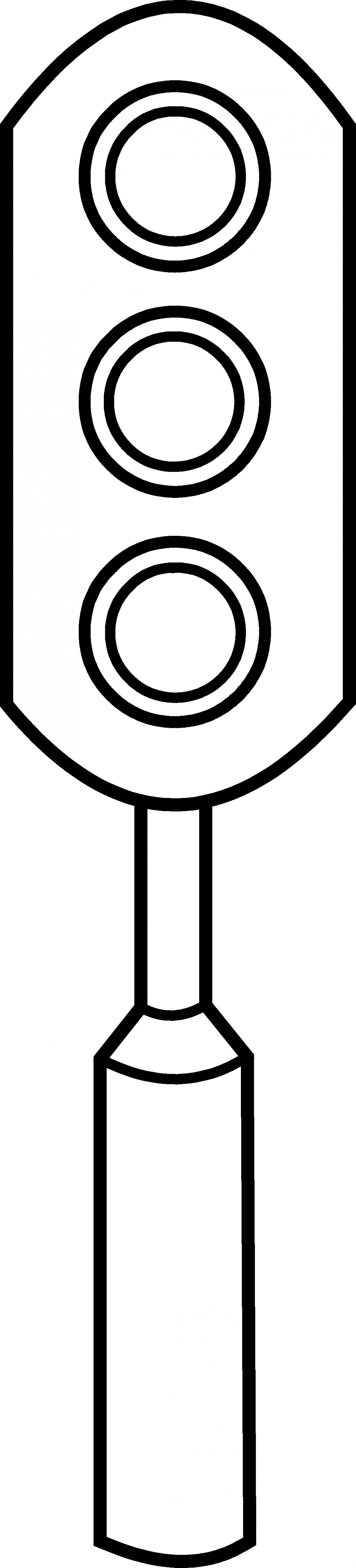Traffic light clipart black and white