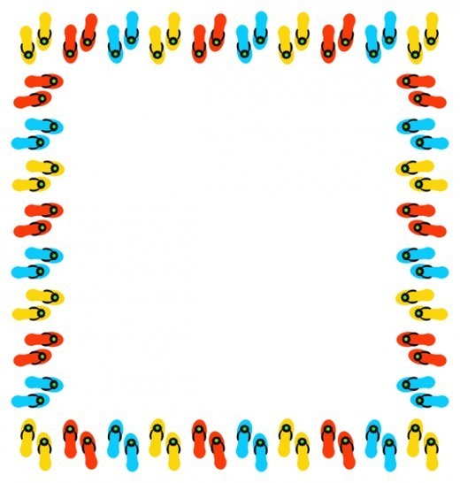 Summertime Border Clipart