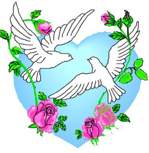 Wedding invitation symbols clip art