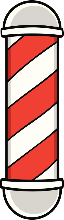 Cartoon Of Barber Pole Clip Art, Vector Images & Illustrations ...