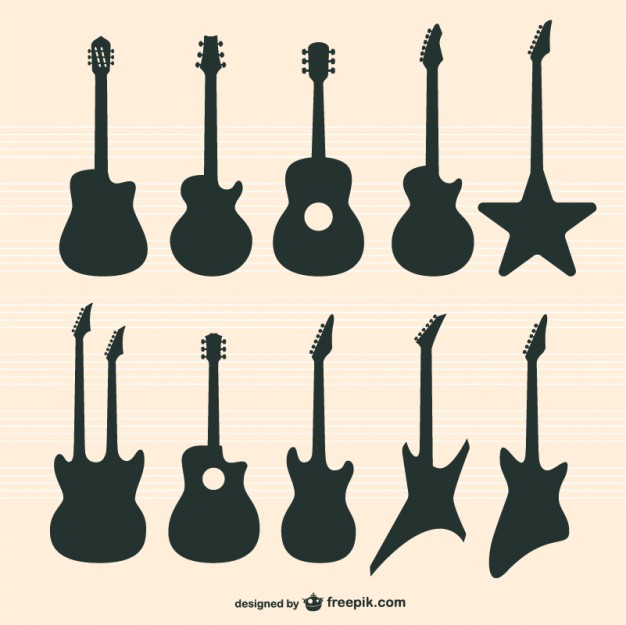 Guitar Silhouette Vectors, Photos and PSD files | Free Download