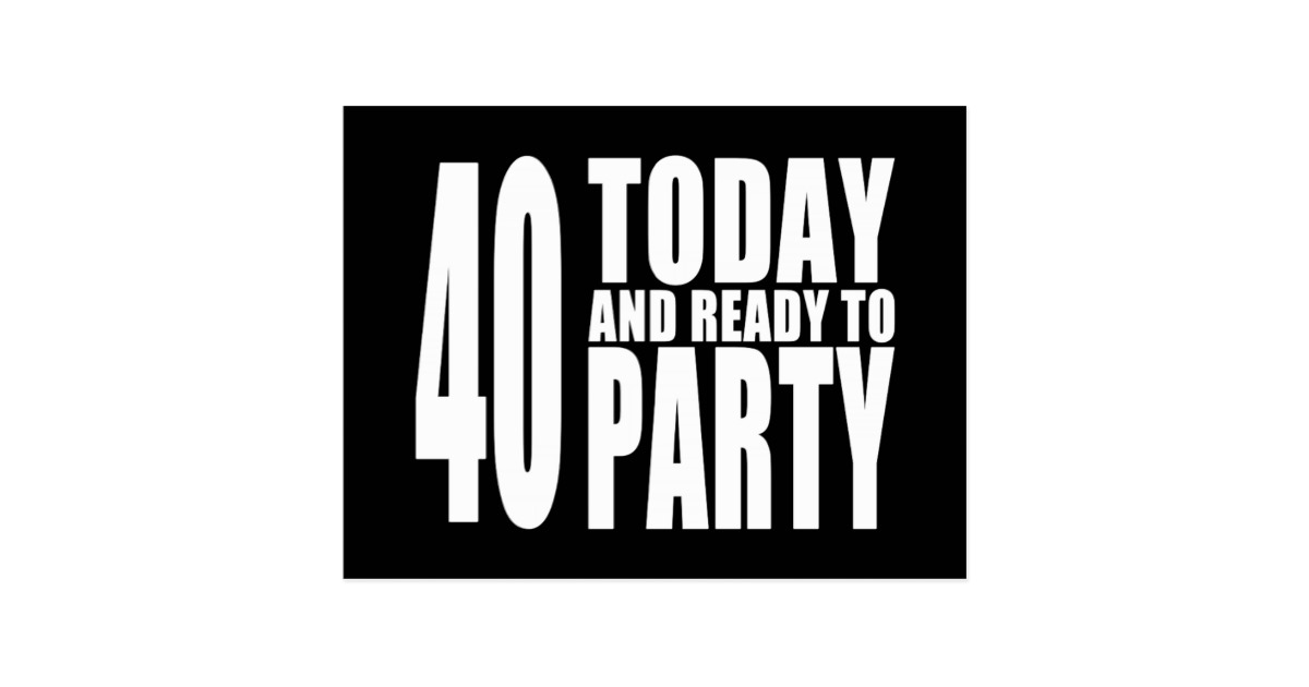 Funny 40th Birthday Postcards, Funny 40th Birthday Post Card Templates