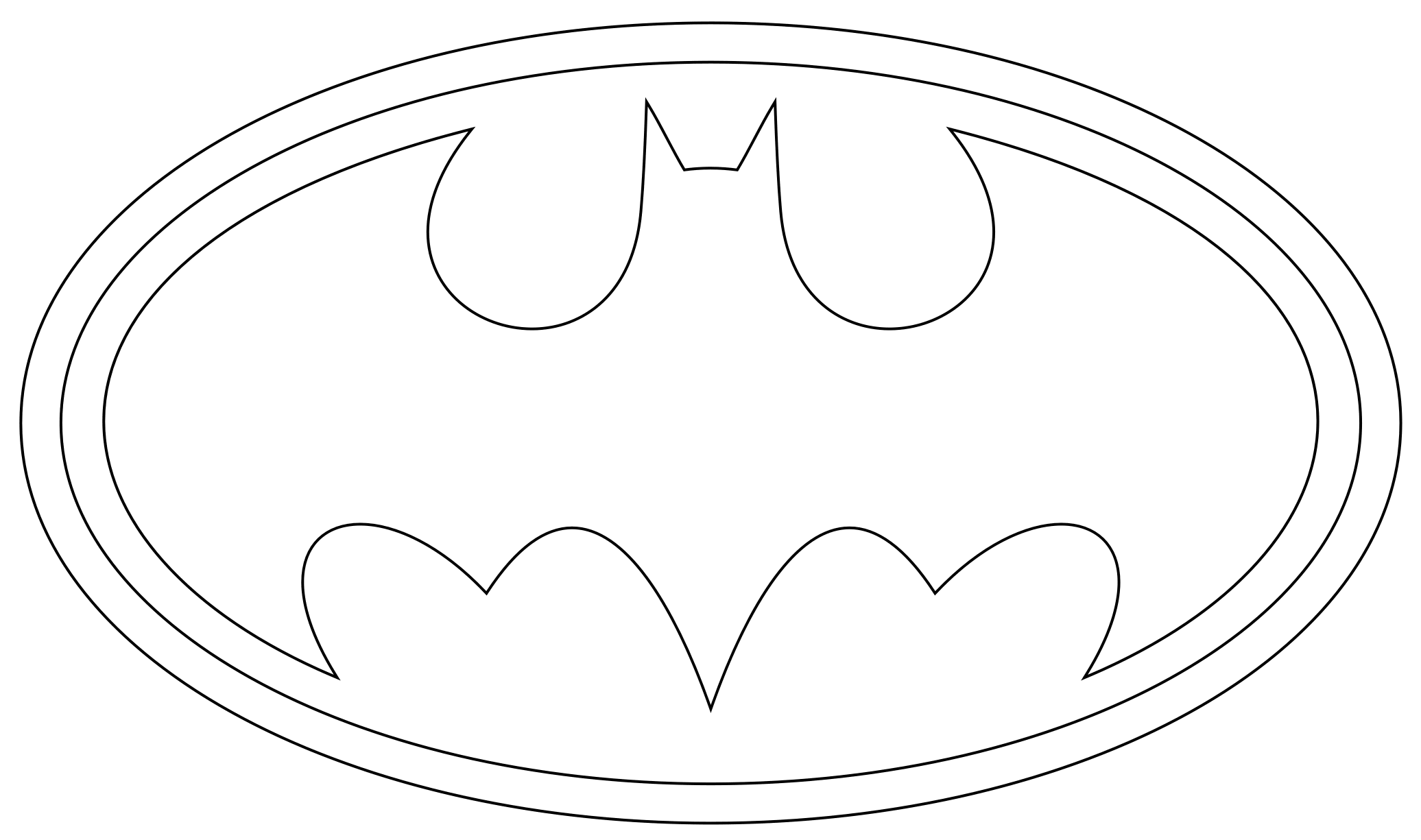 Batman Logo Cake
