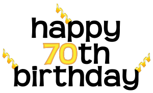 Happy 70th Birthday Clipart