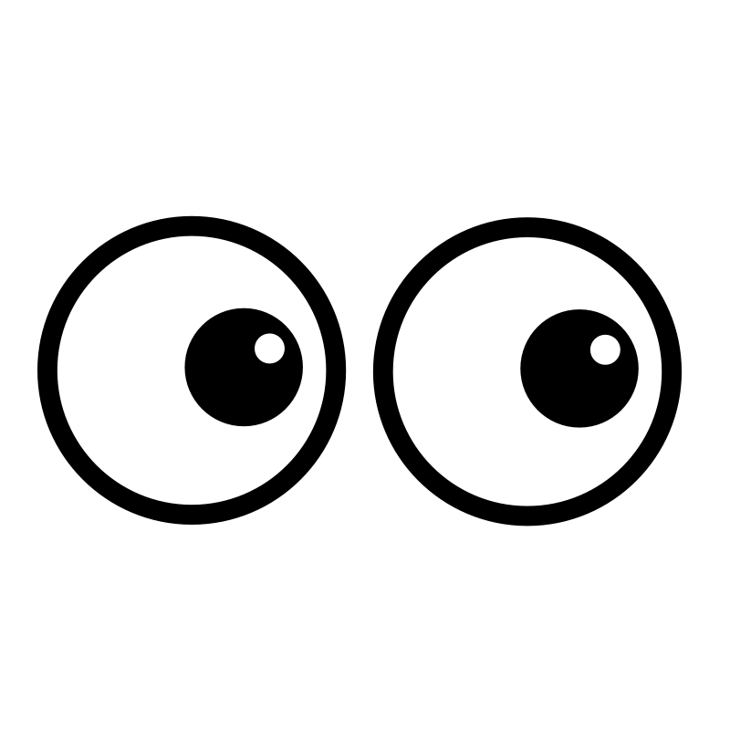 Eyes looking clipart free