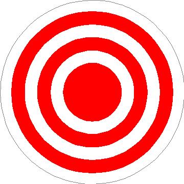 BULLS EYE DECAL / STICKER