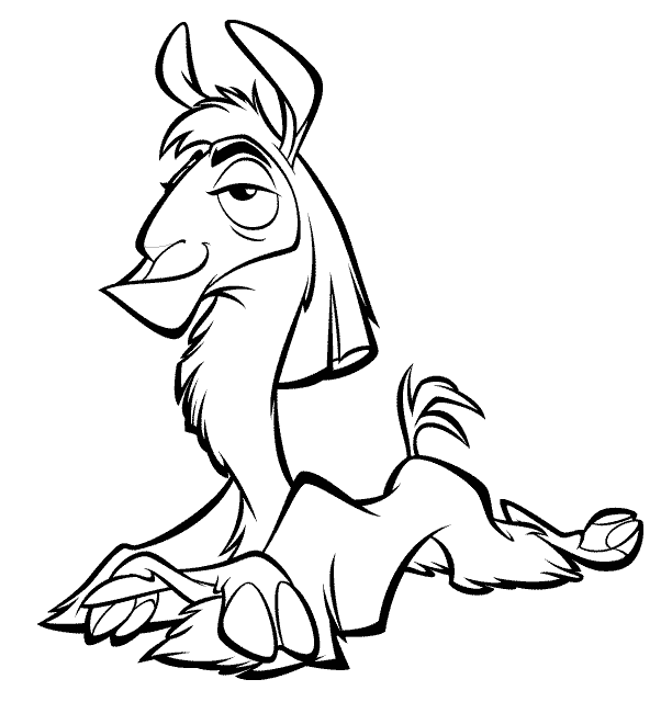Emperors New Groove Coloring Pages
