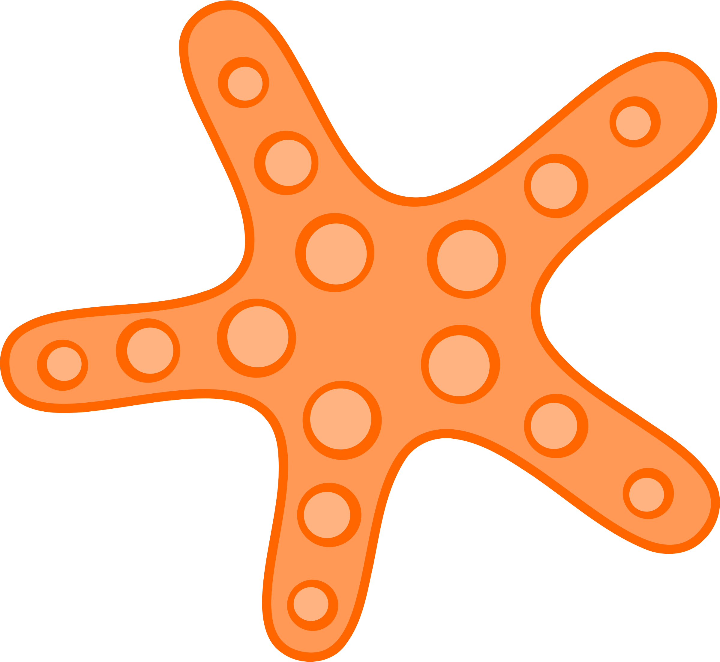 Cute Starfish Clipart - Free Clipart Images