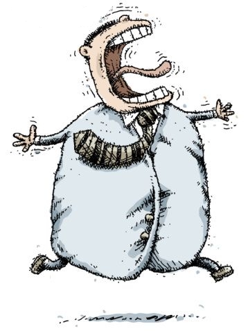 Cartoon Crazy Person