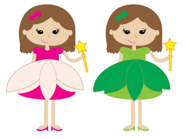 Twin girl logo clipart