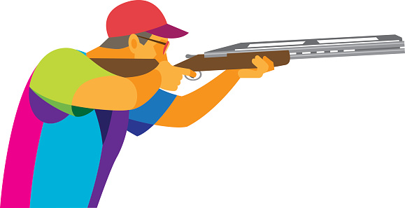 Skeet Shooting Clip Art, Vector Images & Illustrations