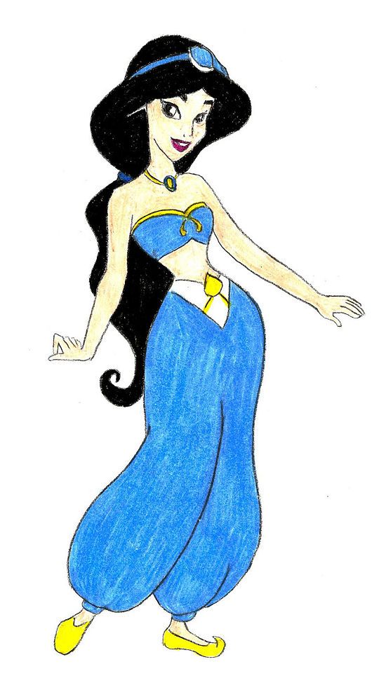 How to Draw Disney Princess Jasmine from Aladdin: 8 Steps (with ...