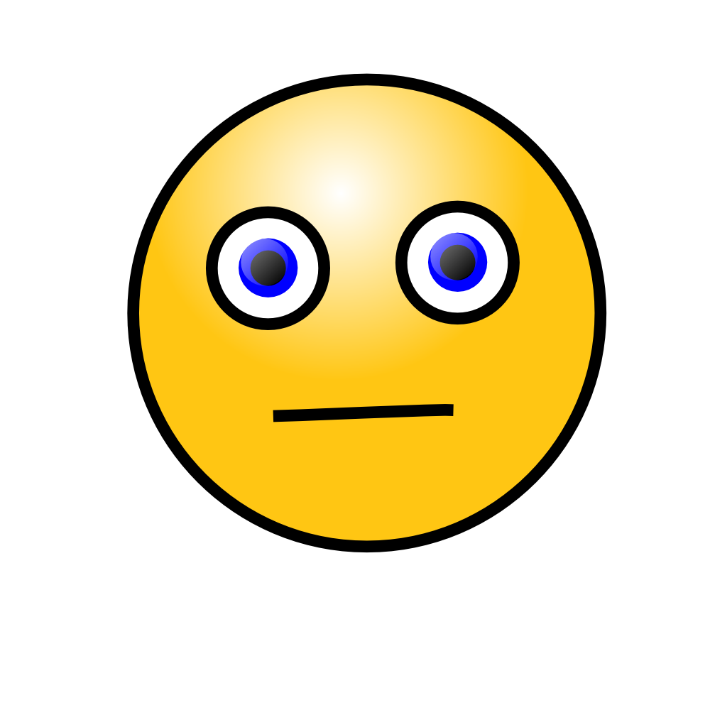 OnlineLabels Clip Art - Emoticons: Worried Face