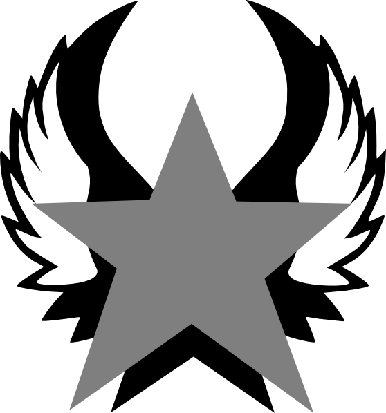 Silver Star Clip Art - vector clip art online ...