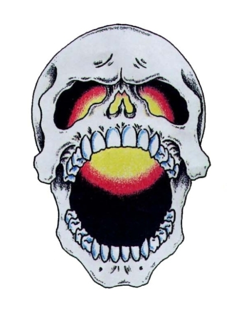 Horror Skull Drawings Mouth Open - ExtraVital Fasion