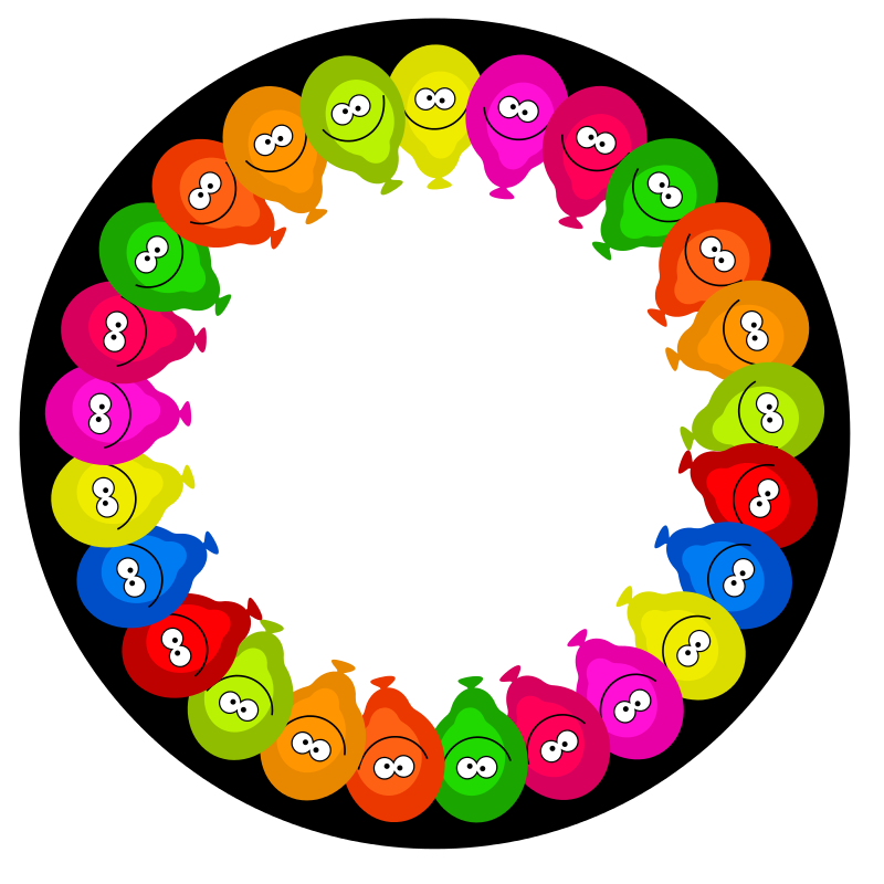 Free Clipart: Balloon Round Page Border | Objects | Prawny