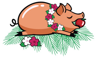 Pig roast clipart