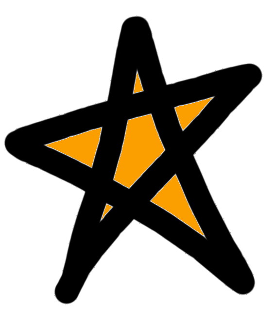 Hand drawn star clipart