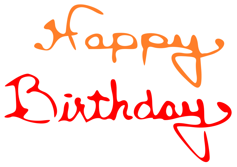 Fall Happy Birthday Clipart