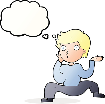 Men Little Boys Yoga Dancing Clip Art, Vector Images ...