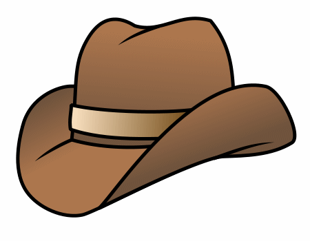 Drawing a cartoon cowboy hat