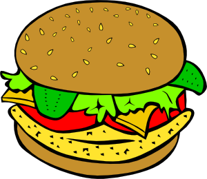 Fast Food Lunch Dinner Ff Menu clip art - vector clip art online ...