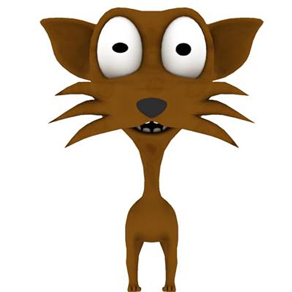 cat cartoon 3d max