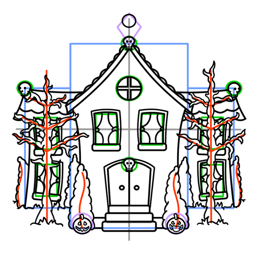 Haunted House Drawing Lesson