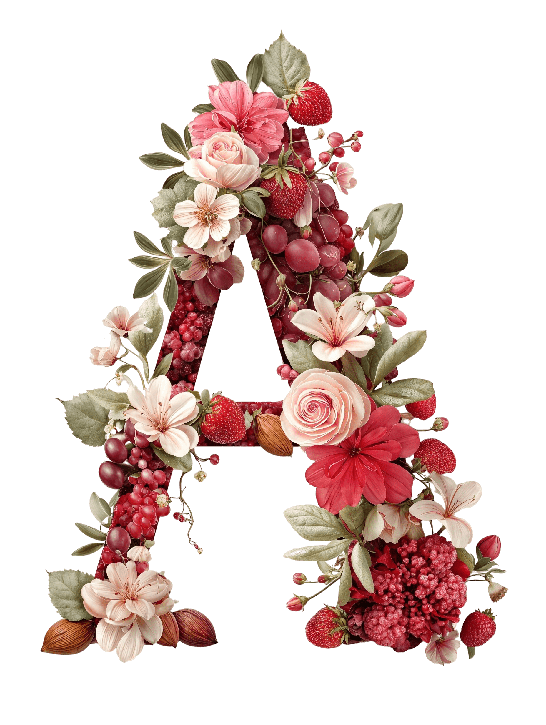 Floral Letter A