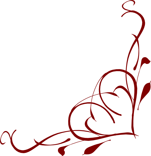 Red Corner Border Clipart