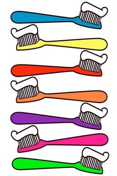 Kid toothbrush clipart