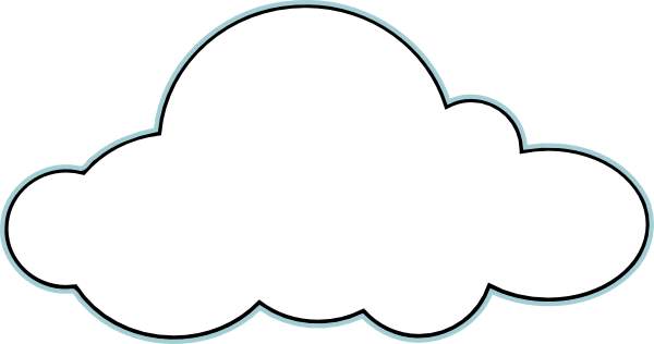Cloud outline clipart