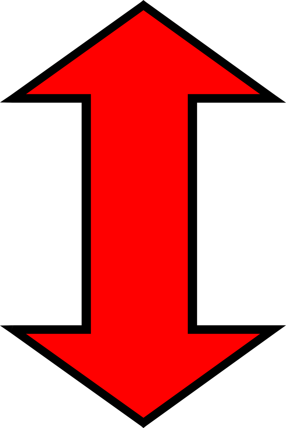 Arrows Red | Free Stock Photo | Illustration of a red up and down ...