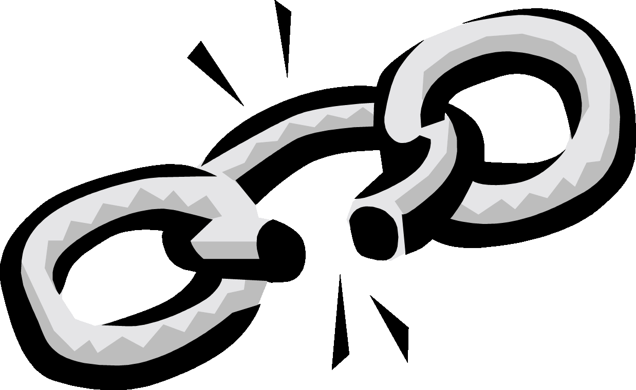Clipart broken chain