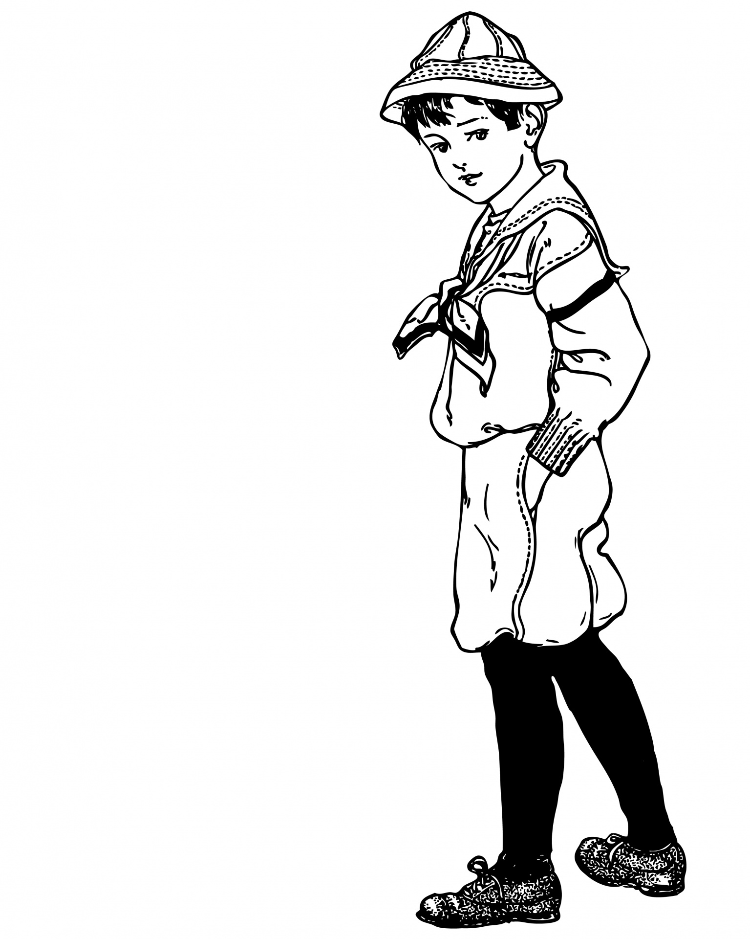 Sailor Boy Vintage Clipart Free Stock Photo - Public Domain Pictures