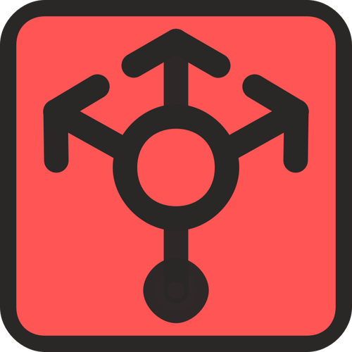 Load balancer red and black icon vector image | Public domain vectors
